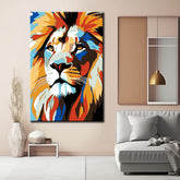 Painting by Numbers Lion in Bright Colors